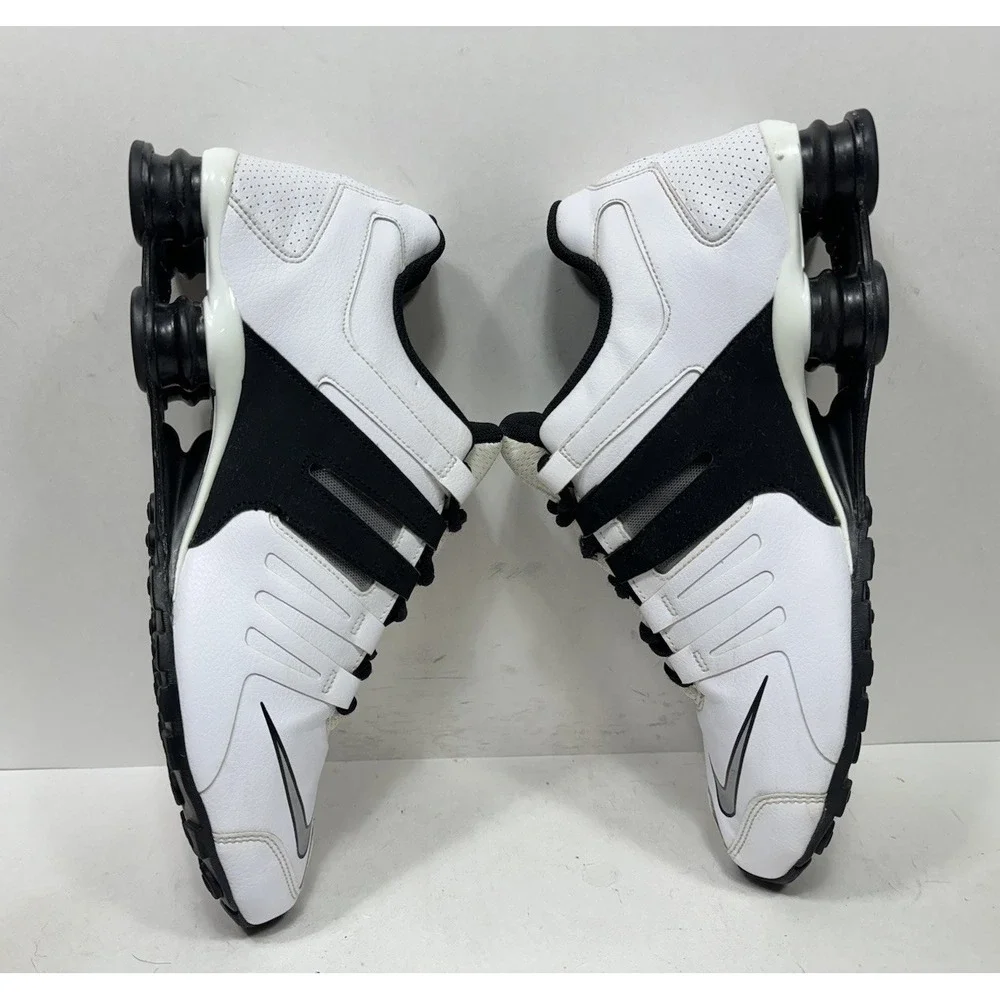 2014 Nike Shox Current 633631-100 Shoes White Black Men's Size 13 Sneakers